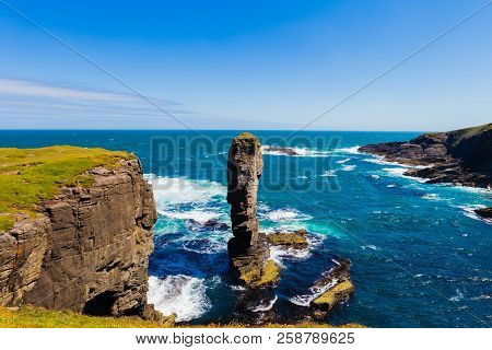 Yesnaby Cliffs - Coast Line Of Orkney Scotland