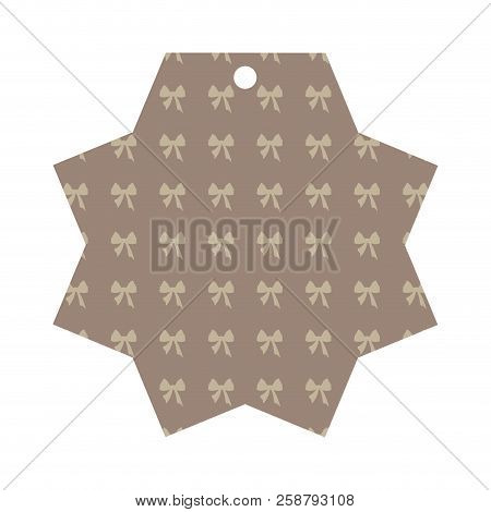 Isolated Empty Texture Sale Label. Vector Illustration Design