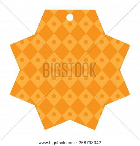Isolated Empty Texture Sale Label. Vector Illustration Design