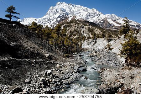 Marsyangdi River - Annapurna Range - Nepal