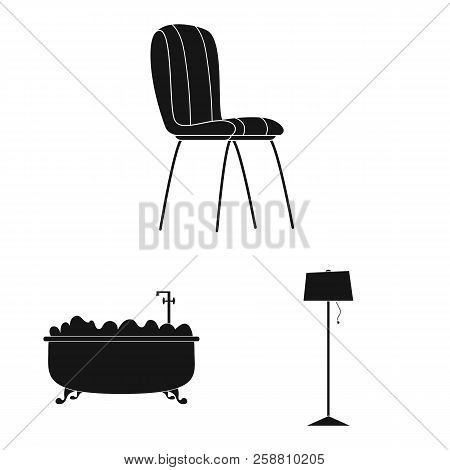Vector Design Of Furniture And Apartment Logo. Collection Of Furniture And Home Stock Vector Illustr