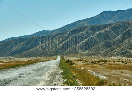 Naryn River Valley, Naryn Region, Tian Shan Mountains In Kyrgyzstan, Central Asia,