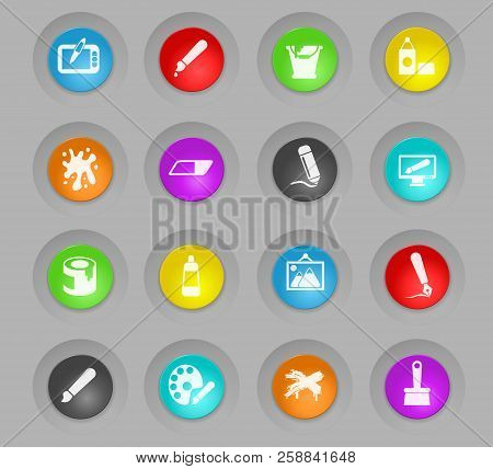 Graphic Editor Tools Icons For Web And User Interface Design