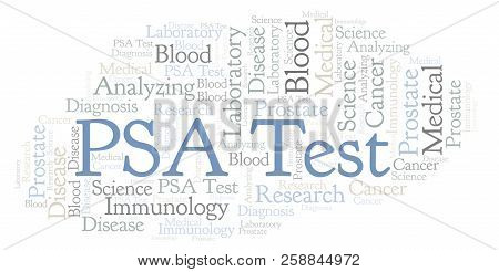 Psa Test Word Cloud. Wordcloud Made With Text Only.