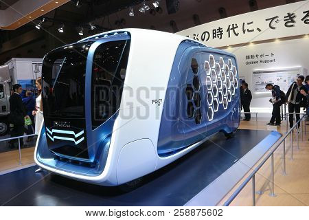 2017 November 03. Tokyo Japan. A New Futuristic Van, Fd-si From Isuzu Presenting At Tokyo Motor Show