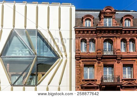 Modern Building Of The Parisian Printemps Store In Strasbourg, France