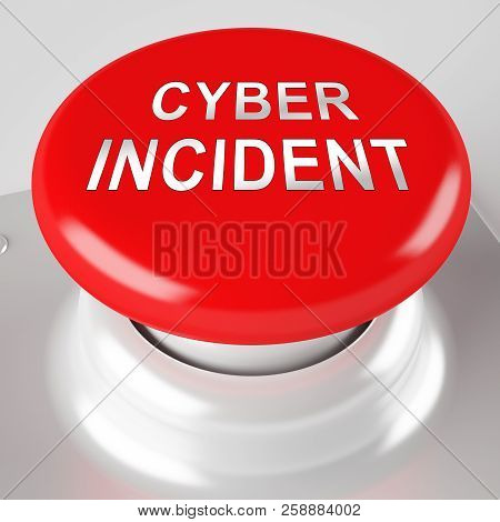 Cyber Incident Data Attack Alert 3D Illustration