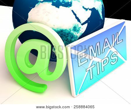 Email Tips Online Postal Solution 3D Rendering