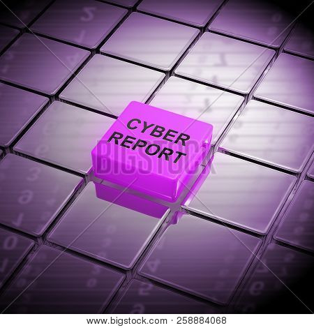Cyber Report Digital Analytics Results 3D Rendering