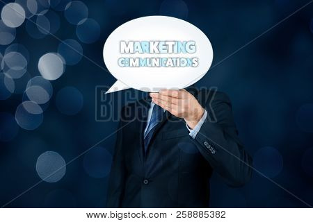 Marketing Specialist With Marketing Communications Text On Speech Bubble.
