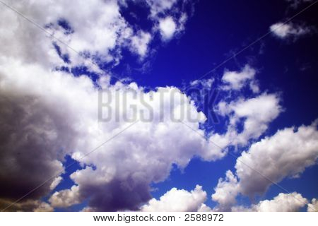 Abstrakt baggrund med Scene Sky