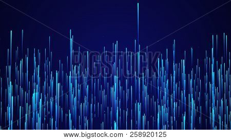 Abstract Speed Background. Starburst Dynamic Lines Pattern. Abstract Data Flow Background. 3D Render