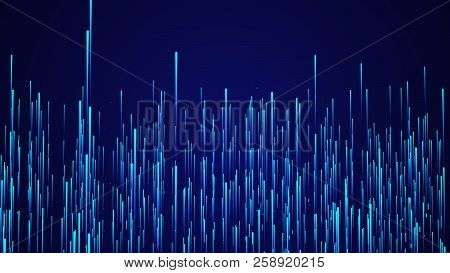 Abstract Speed Background. Starburst Dynamic Lines Pattern. Abstract Data Flow Background. 3D Render