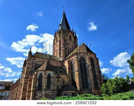 Historical Saint Peter And Paul Church Wissembourg, France
