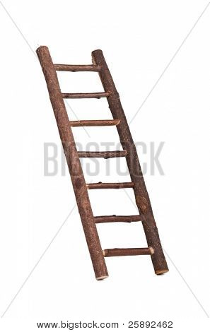 Diagonální dřevěný žebřík
