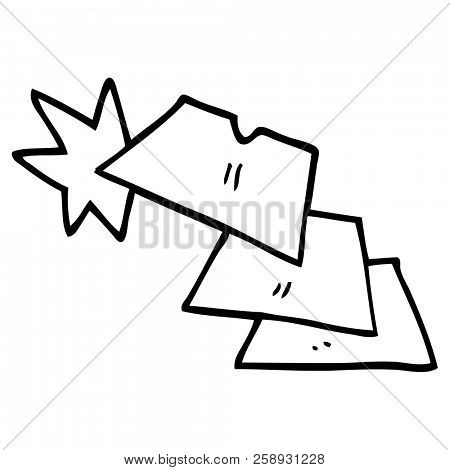 line drawing cartoon shiny razorblades