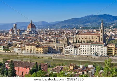 Vista panoramica di Firenze, Italia