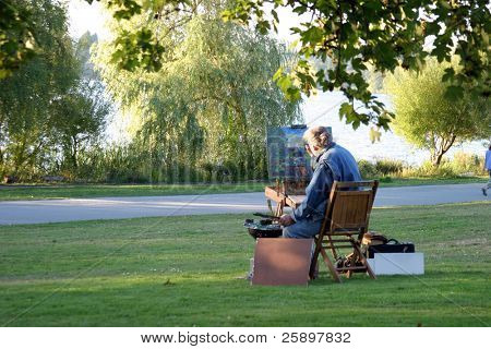 artist painting life as it happens