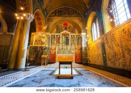 London, Uk - May 13 2018: Westminster Cathedral Or The Metropolitan Cathedral Of The Precious Blood