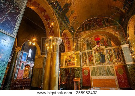 London, Uk - May 13 2018: Westminster Cathedral Or The Metropolitan Cathedral Of The Precious Blood