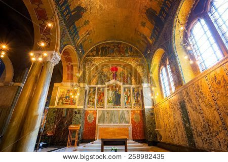 London, Uk - May 13 2018: Westminster Cathedral Or The Metropolitan Cathedral Of The Precious Blood