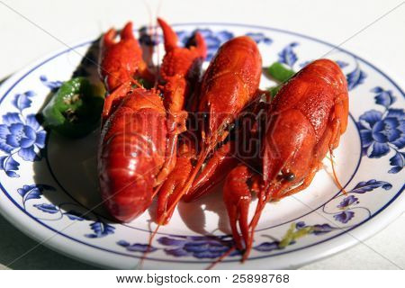 Вареная рыба Craw в китайский ресторан