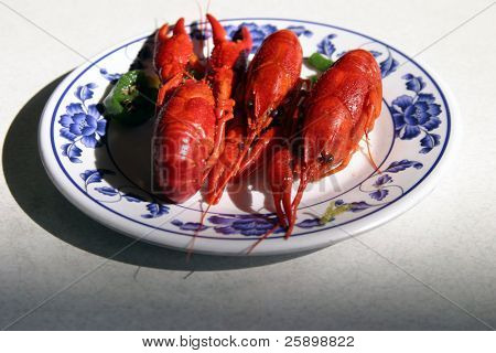 Вареная рыба Craw в китайский ресторан