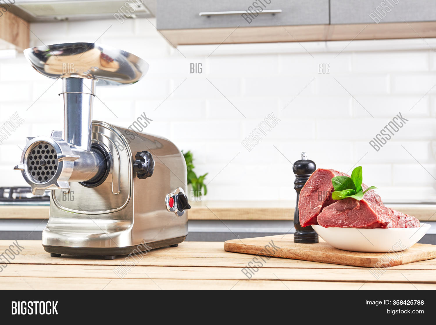 Meat Grinder Fresh Image & Photo (Free Trial) Bigstock