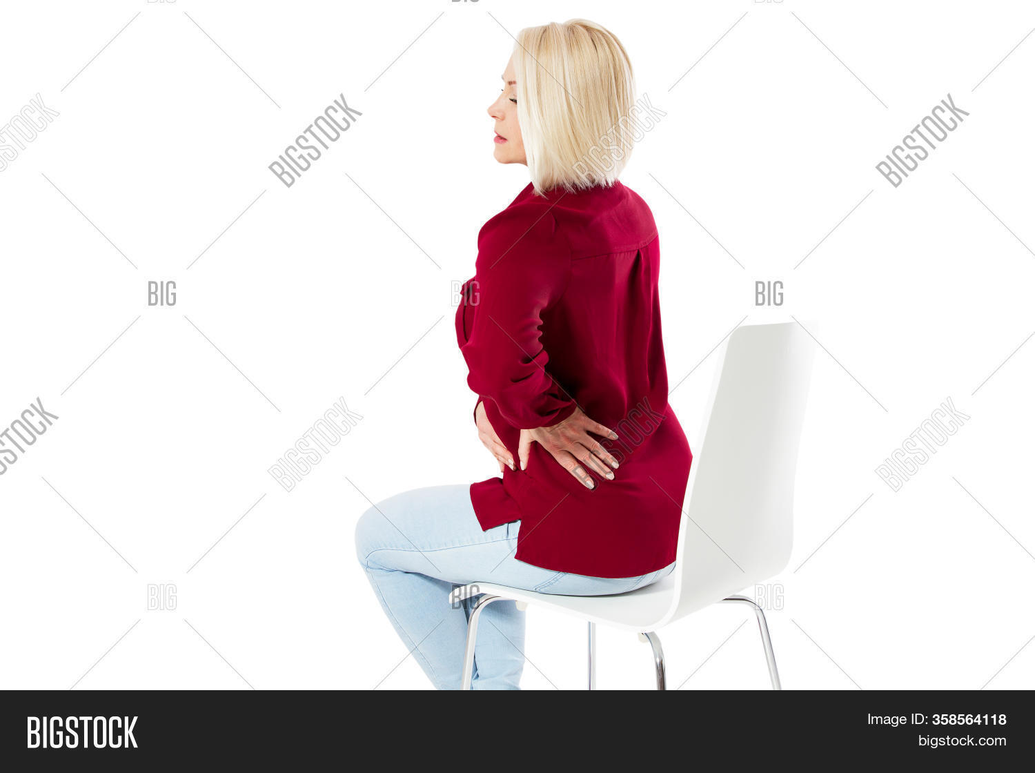 Woman Female Back Ache Image & Photo (Free Trial) Bigstock