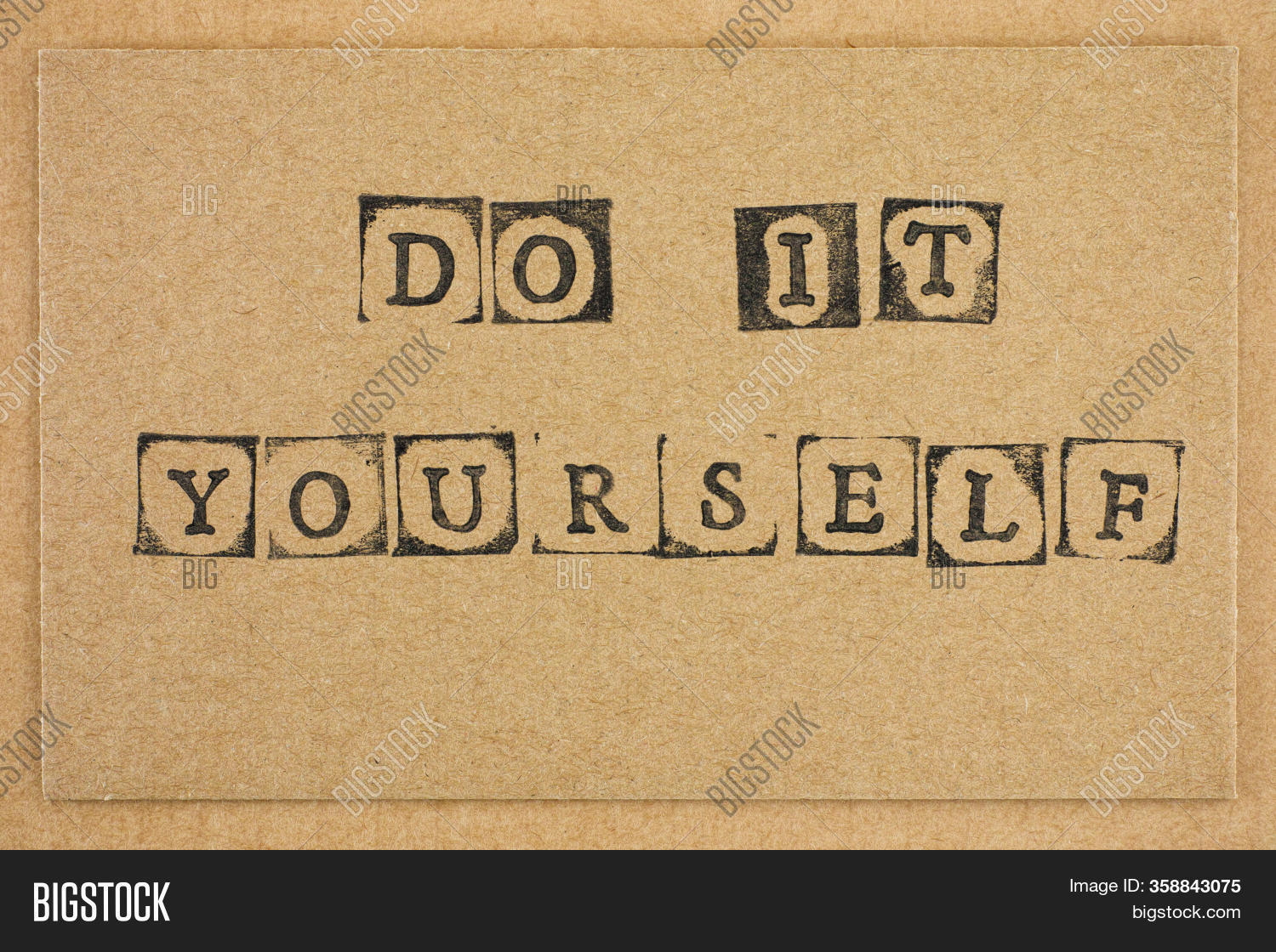 Cardboard Words Do Image & Photo (Free Trial) Bigstock