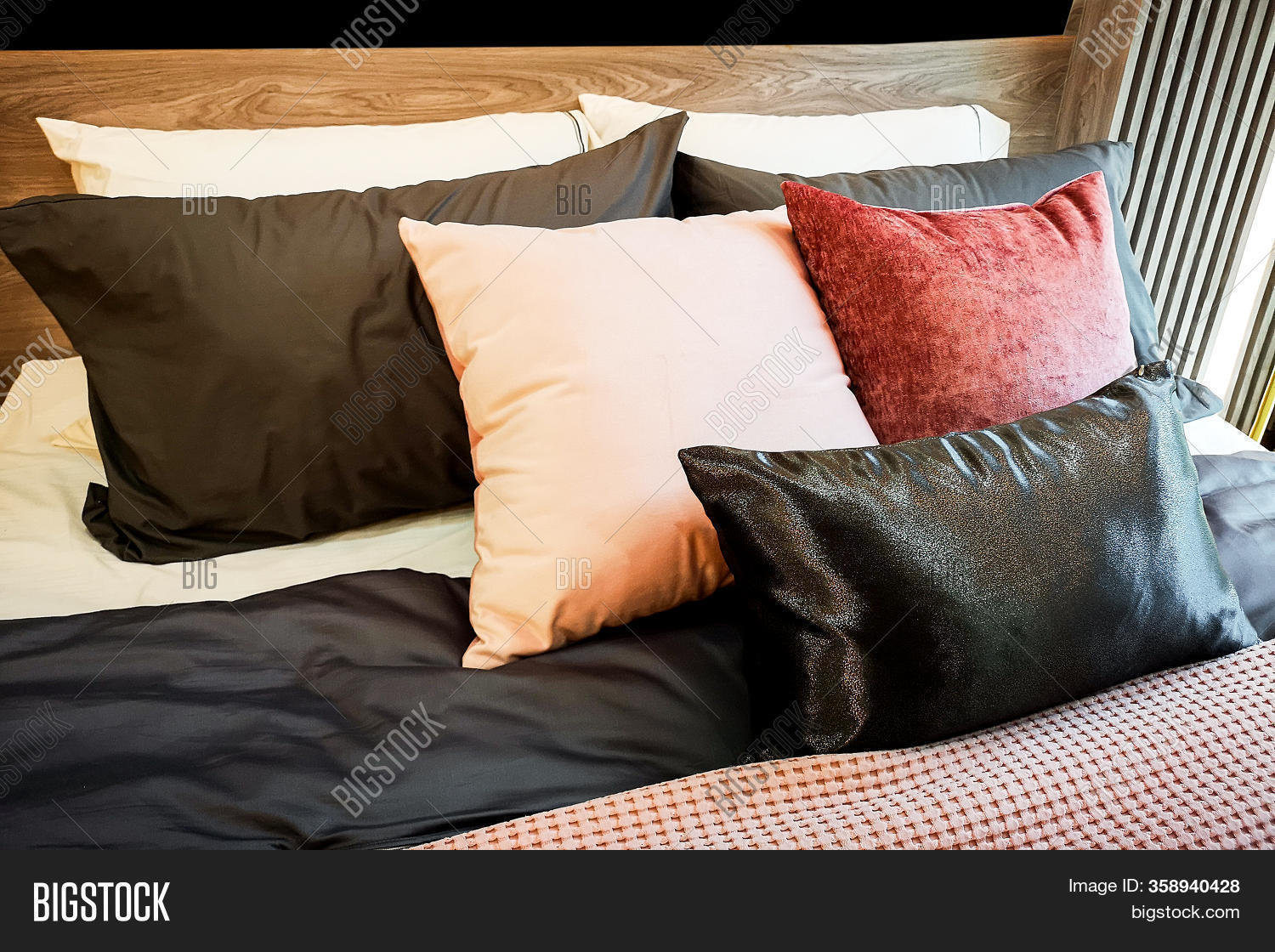 Pillow On Colorful Bed Image & Photo (Free Trial) Bigstock