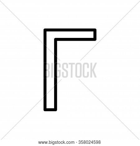 Gamma Greek Alphabet Icon Vector Template Design Trendy