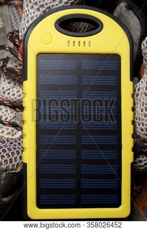 Portable solar cell for nature excursions.