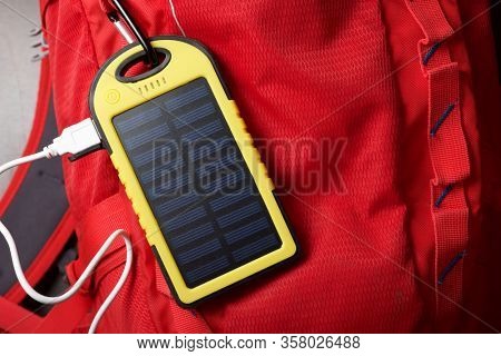 Portable solar cell for nature excursions.