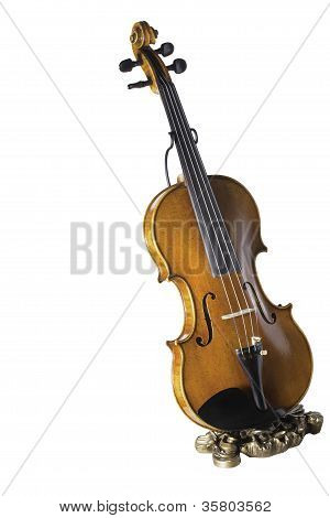 Violino isolado no fundo branco