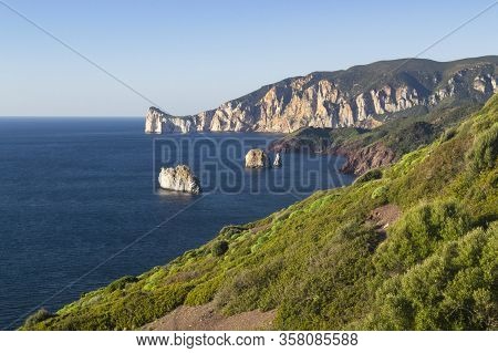 View Of The Coast Of Nebida And Masua