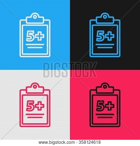 Pop Art Line Mathematics Function Sine Icon Isolated On Color Background. Vector Illustration