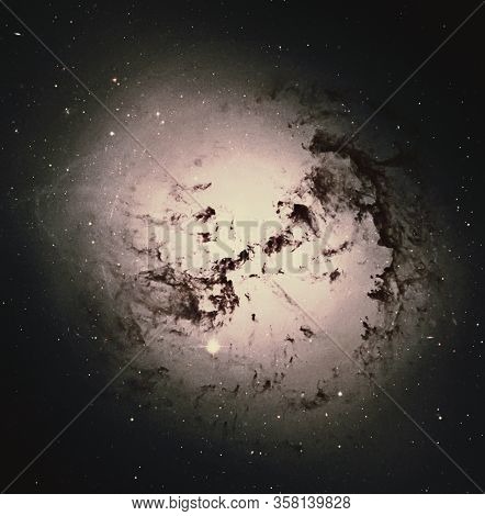Star Clusters Of Giant Elliptical Galaxy Ngc 1316. Elements Of This Image Furnished By Nasa.