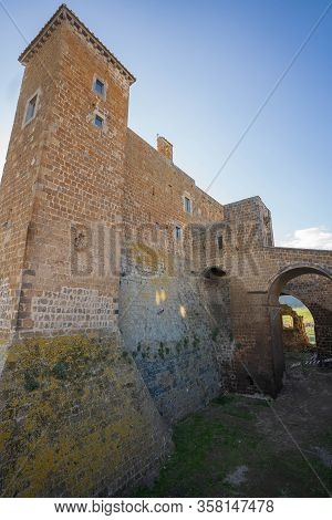 Ghost Town Of Celleno  In Lazio In Italy