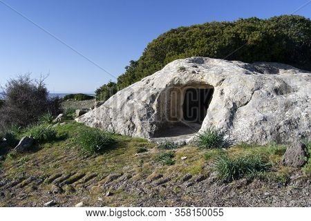 View Of The Domus De Janas Sa Domu De Su Orcu