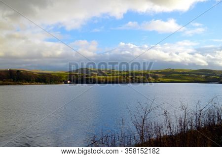 A View Of Hollingworth Lake, Rochdale In The Winter