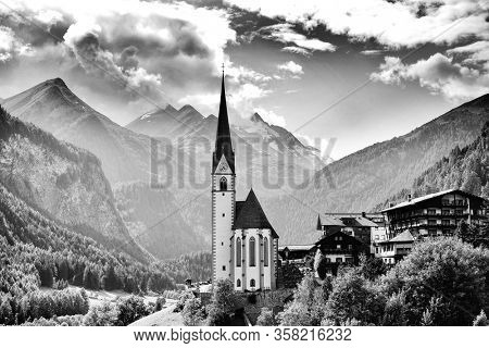 Summer landscape of Heiligenblut village in Austria, Europe