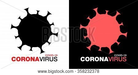 Coronavirus Covid-19 Icon Set. Novel Coronavirus 2019-ncov Symbol. Stop Coronavirus Infection. Label