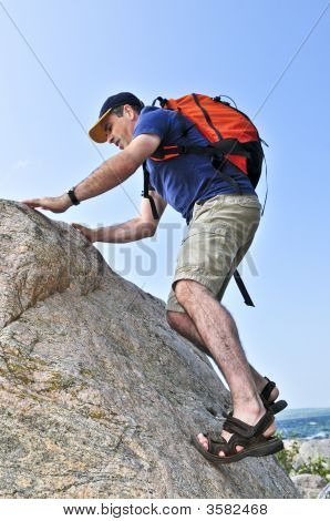 Klettern Mann