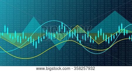 Stock Market Background Or Forex Trading Business Graph Chart For Financial Investment Concept. Busi
