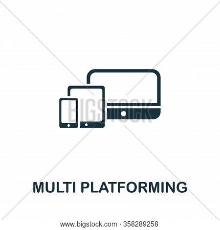 Multi Platforming Icon From Seo Collection. Simple Line Multi Platforming Icon For Templates, Web De