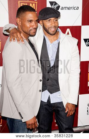 Los Angeles, ca 20. Juni: Kent Faulcon & Omari Hardwick kommen zu den Los Angeles Film Festival vor