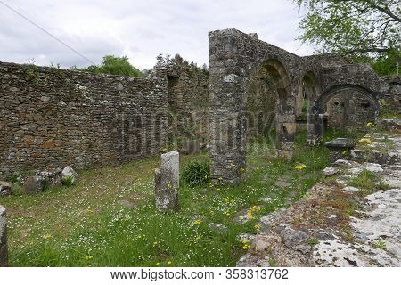 Walk In The Breton Countryside In May. Nature In Bloom And Old Stone