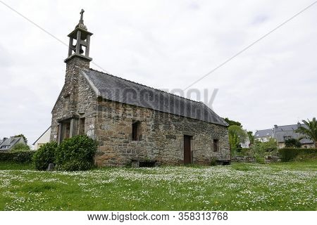 Walk In The Breton Countryside In May. Nature In Bloom And Old Stone