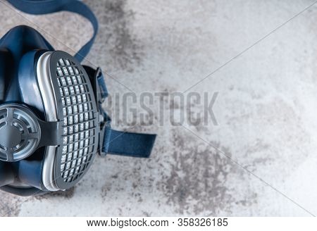Respirator Protection Face Mask. Coronavirus, Covid-19 Concept